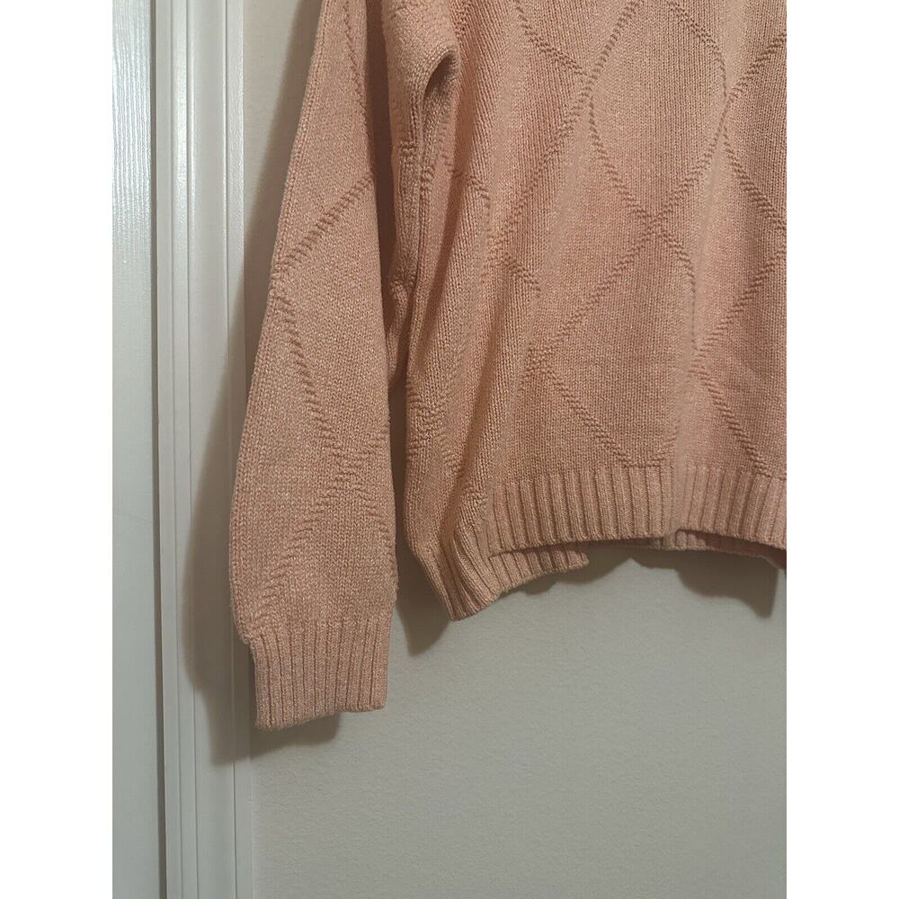Vtg Bilancioni Men’s Sweater Long Sleeve Crewneck Silk Cotton US Sz L Argyle - Picture 2 of 9